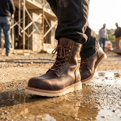 Vista 2 de SUREWAY Men's 8" Waterproof Steel-Toe Logger Work Boot