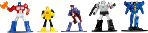 Vista 4 de Transformers - Juego de 18 figuras Wave 3 de 1.65 pulgadas fundidas a presión Nano Metalfigs, juguetes para niños y adultos