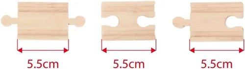 Vista 5 de Bigjigs Rail BJT104 Mini Track (paquete de 8)