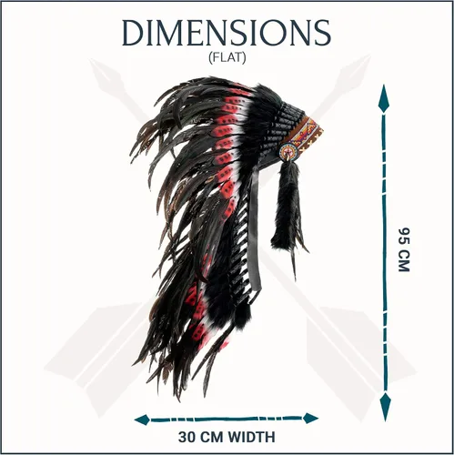 Vista 15 de Novum Crafts Tocado de plumas Inspirado en indios nativos americanos Elige