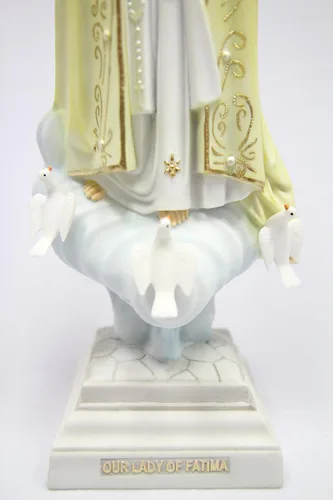 Vista 6 de Vittoria Collection Figura de escultura de estatua de Nuestra Señora de Fátima, Virgen María y Virgen de Fátima, de 16.25 pulgadas, hecha en Italia