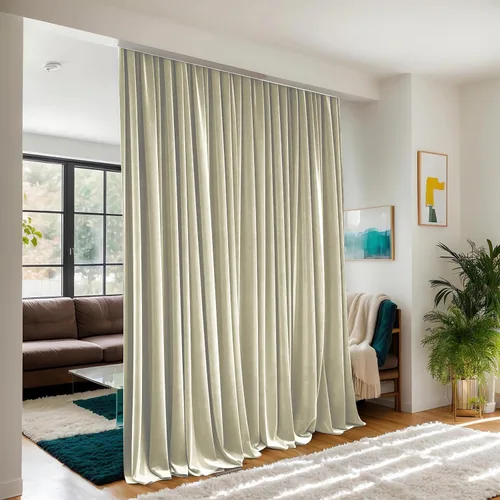 Vista 16 de Cortinas opacas de terciopelo beige para dormitorio de 52 x 72 pulgadas de largo, juego de 2 paneles - Cortinas con bloqueo de luz UV y reducción