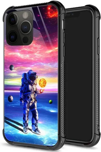 Vista 12 de ZHEGAILIAN Funda para iPhone 14 Pro, protección de grado militar, esquinas a prueba de golpes, funda antiarañazos para iPhone 14 Pro, bandera vieja