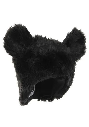 Vista 3 de Sombrero de Disfraz de Peluche de Oso Negro para Adultos Multicolor