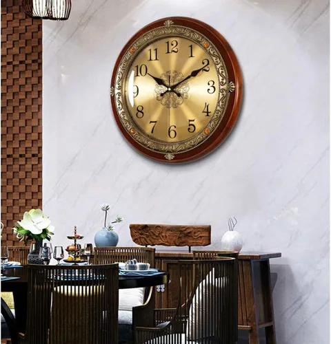 Vista 3 de TOMYEUS Reloj de pared grande para sala de estar, reloj de pared grande redondo para dormitorio, reloj de pared digital grande para decoración