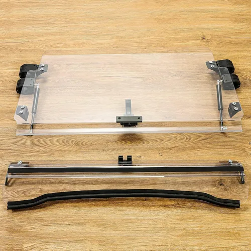 Vista 9 de HECASA Parabrisas 3 en 1 compatible con Polaris RZR 570/RZR 570 S/ RZR 800/RZR S 800/RZR 4 800/XP 900 con resorte de gas totalmente transparente