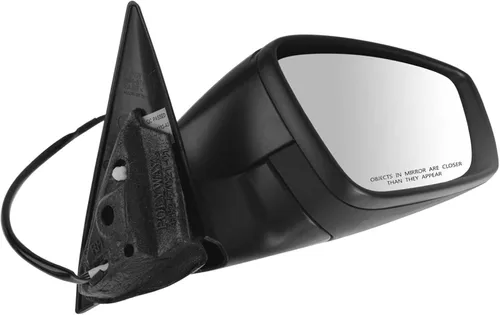 Vista 91 de TRQ Cubierta cromada del espejo manual del lado del pasajero, acabado liso para Volvo VNL 2004-2014 Para Volvo VNL 2004-2014