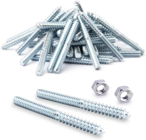 Vista 6 de POWERTEC QHB1002 - Pernos de suspensión de 1/4-20 x 1-1/2 pulgadas, paquete de 50 con 2 tuercas hexagonales de instalación de pernos