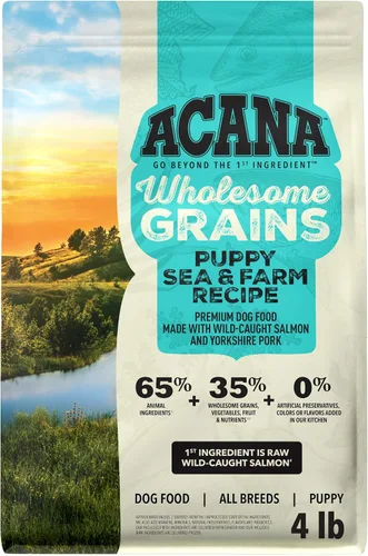 Vista 14 de ACANA - Comida seca para perros sin granos, receta para cachorros, bolsa de 4.5 libras Freeze Dried, Grain Free, High Protein, Made in the USA