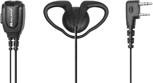Vista 6 de Midland Auriculares ocultos BA3 para radios comerciales - Auricular transparente con micrófono Push to Talk