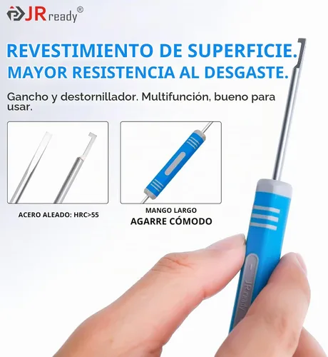 Vista 6 de JRready DRK-RT1B - Herramienta de extracción de pines Deutsch, herramienta de extracción de contacto/enchufe de pin/Wedgelock, adecuada