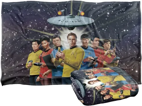 Vista 11 de Star Trek Among The Stars - Manta con licencia oficial de tacto sedoso, súper suave, 36 x 58 pulgadas