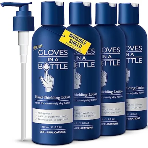 Vista 13 de Gloves in a Bottle Loción protectora para piel seca con picazón, (1 galón)