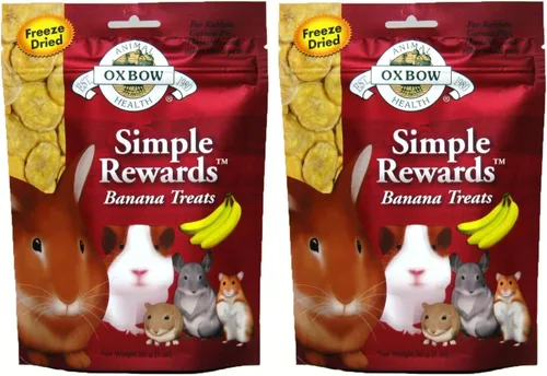 Vista 10 de Oxbow Simple Rewards - Golosinas de conejillo de indias y conejos, plátano
