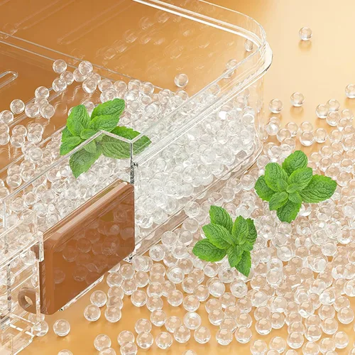 Vista 8 de Caja de almacenamiento de bolas de masa hervida de gran capacidad, de plástico transparente, hermético, recipiente de alimentos, suministros