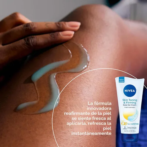 Vista 3 de NIVEA Loción corporal nutritiva hidratante reafirmante para la piel (16.9 onzas líquidas) + crema de gel corporal reafirmante y tonificante