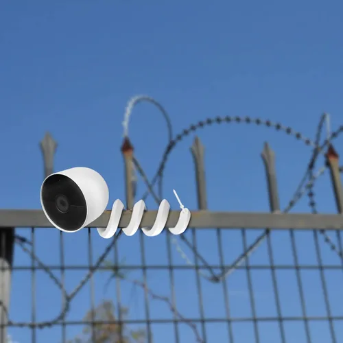 Vista 9 de Soporte giratorio flexible para Google Nest Cam (batería) sin herramientas ni daños en la pared
