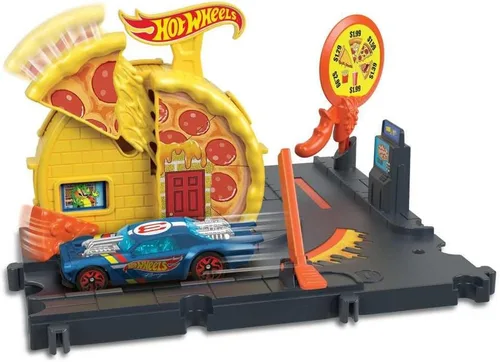 Vista 3 de Mattel – Hot Wheels City Recogida Rápida de Pizza/de Surtido