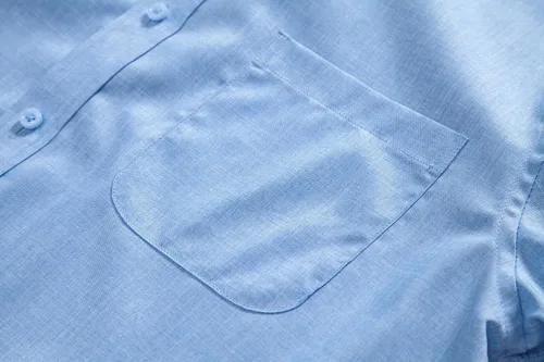 Vista 5 de Camisas de manga larga con cuello de banda (cuello mandarín) para hombre con bolsillo