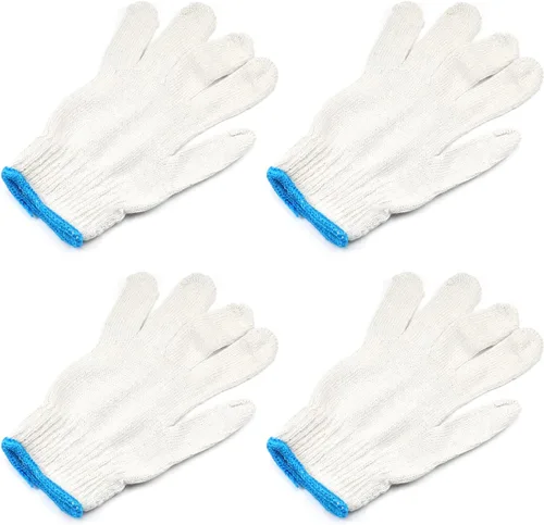 Vista 6 de Othmro Guantes antiestáticos de trabajo de seguridad Guantes de poliéster de tres costillas Guantes Hidratantes Etiqueta