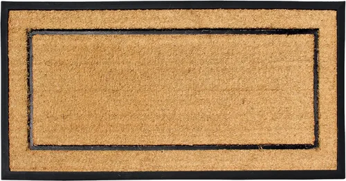 Vista 30 de A1HC Tapete para Puerta de Fibra de Coco Natural y Caucho, 30"x48" – Grueso, Duradero, Resistente, Anti-Desprendimiento, Resistente a la Medio