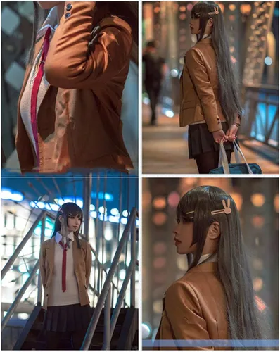 Vista 5 de BoerMee Sakurajima Mai - Disfraz de uniforme para mujer