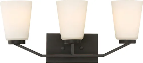 Vista 17 de Nuvo Iluminación 60/6242 - Vanidad transicional de dos luces de Nome Collection en Pwt, Nckl, B/S, Slvr. Acabado
