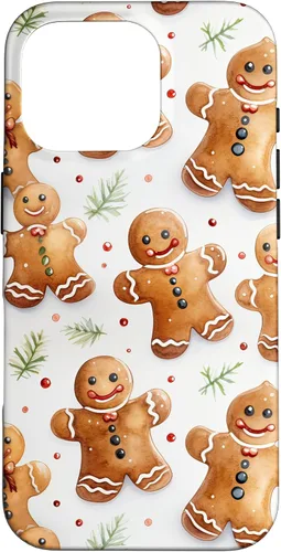 Vista 20 de Christmas Gingerbread Man Pattern for Girls Cute Xmas Baking Case for iPhone 17