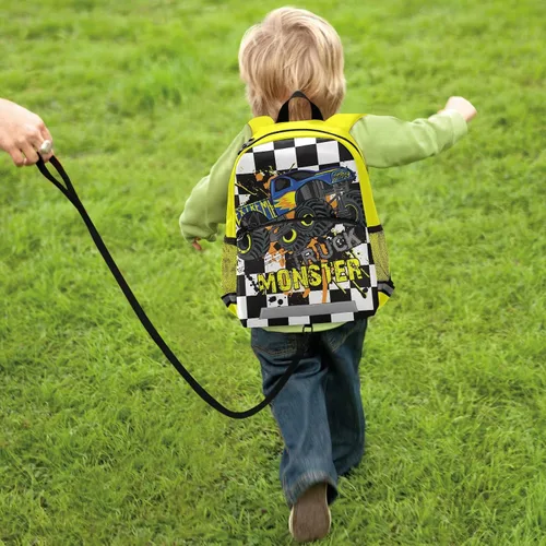 Vista 7 de Mochila para niños, Monster Truck ligera, para niños y niñas, con clip para el pecho, Monster Truck, Mochilas tradicionales