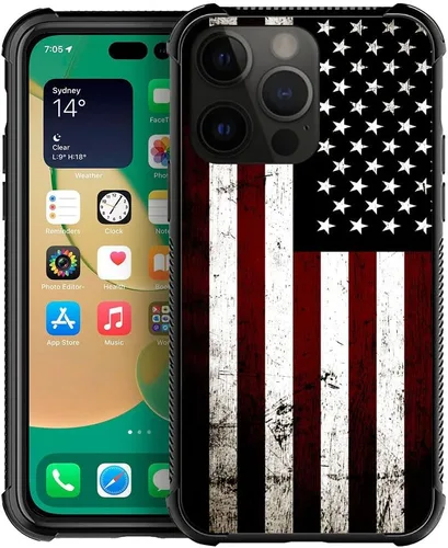 Vista 13 de ZHEGAILIAN Funda compatible con iPhone 14, funda de munición AK 47, parte trasera de vidrio templado+funda protectora de TPU de silicona suave