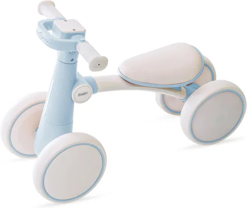Vista 10 de Baby Balance Bike for 1 Year Old Toddlers, First Birthday Gift Toy Marrón
