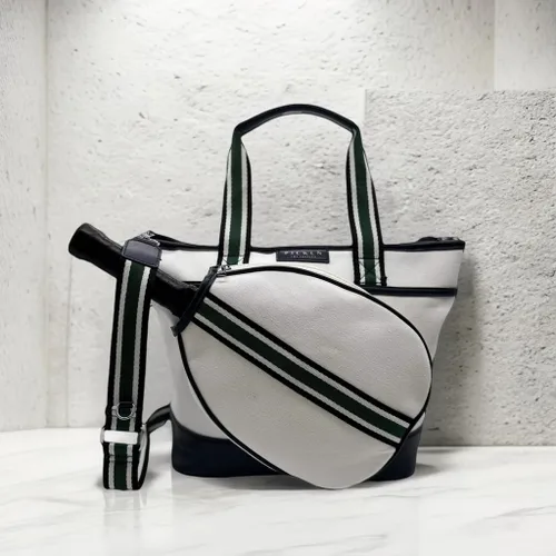 Vista 8 de Pickln Bolso de lujo para mujer, de piel vegana, de lujo, para pickleball