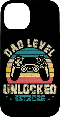 Vista 4 de iPhone XR Dad Level Unlocked EST.2025 Retro Style Case
