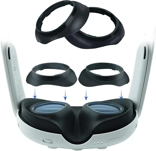 Vista 2 de Lens Protector Accessories Glasses Spacer Anti-Scratch Ring Prevent Myopia Glasses from Scratching Compatible with OculusMeta Quest3