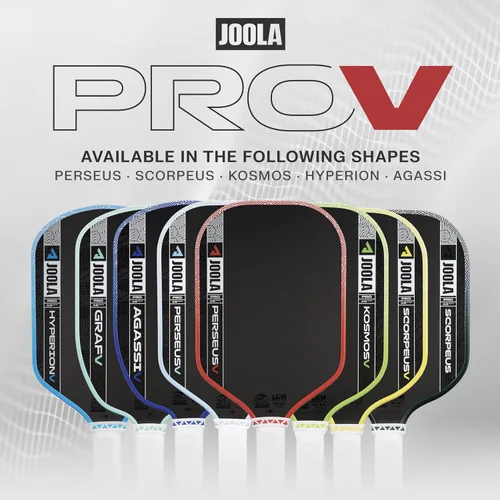 Vista 6 de JOOLA Pro V Pickleball Paddle - 14mm/16mm - Raw Carbon Fiber Textured Surface - Enhanced Frame & Propulsion Core, USAPA & UPA-A Certified, NFC Chip