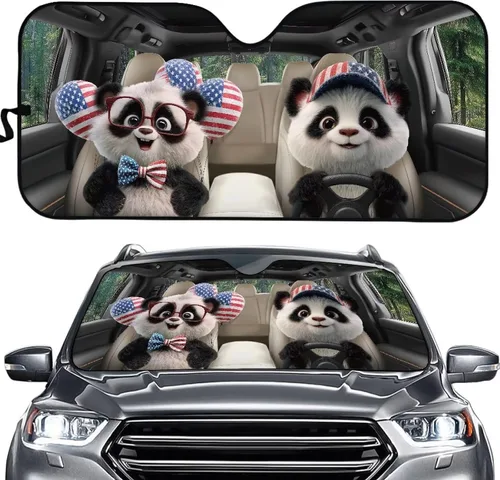 Vista 29 de SEANATIVE Parasol divertido para parabrisas de automóvil, protección contra rayos UV, protector de ventana delantera, diseño de ojos enojados