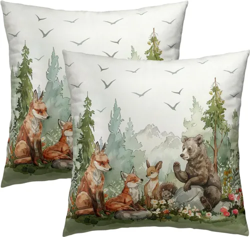Vista 69 de Giwawa Juego de 2 fundas de almohada decorativas con diseño floral de girasol de 16 x 16 pulgadas, fundas de cojín decorativas para el hogar, sofá