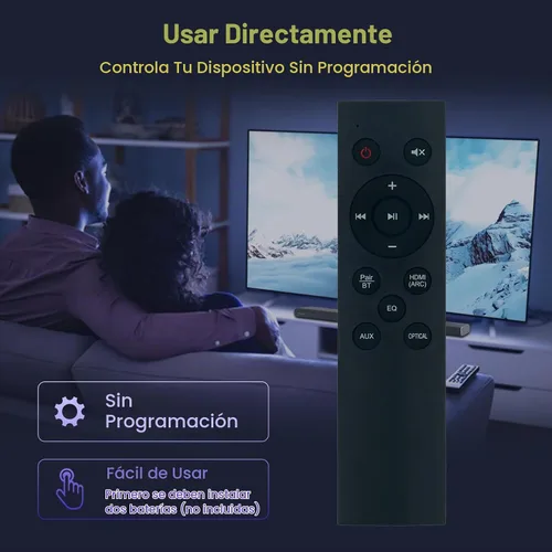 Vista 4 de Reemplazar el control remoto compatible con el altavoz de barra de sonido