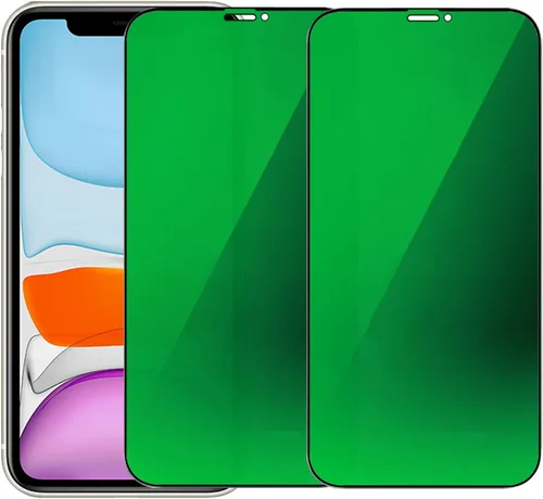Vista 19 de Espejo de vidrio templado antiazul, protector de pantalla anti-espía, película antiespía para iPhone 11 Pro Max/iPhone XS Max, 6.5 pulgadas