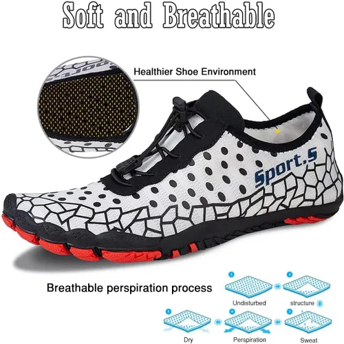 Vista 3 de Water-Shoes-Mens-Womens Quick-Dry Barefoot-Swim Diving Shoes-Aqua-Socks for Sports Climbing Beach Surf