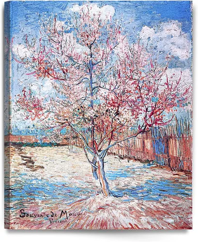 Vista 72 de Serie de pinturas de Vincent Van Gogh (favoritos). Reproducción de arte clásico de Van Gogh, impreso en lienzo, Algodón, Almond Blossom, 16x20