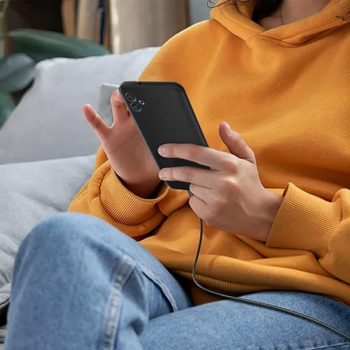 Vista 6 de Funda para Galaxy A04E de 6.5 pulgadas, silicona líquida suave protectora y forro de microfibra antiarañazos, a prueba de golpes, compatible