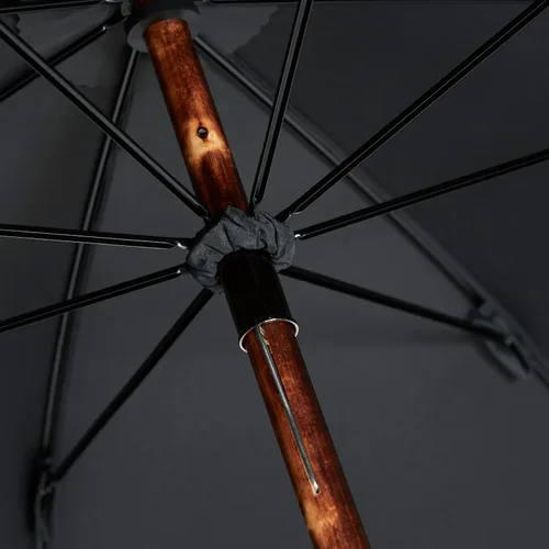 Vista 7 de The London Umbrella - Hecho a partir de una sola pieza de castaño inglés - Negro