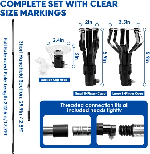 Vista 6 de Light Bulb Changer for High Ceilings with 5-20FT Telescopic Pole