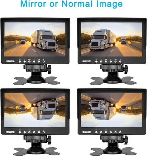 Vista 6 de Kit de monitor de cámara de respaldo para camión, vehículo resistente, impermeable, visión nocturna, gran angular, cámara de cabina de visión