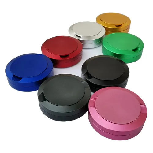 Vista 6 de Beasygocean Snus latas de aluminio color plateado 3 capas de tabaco CNC metal para embalaje Snus (plata)