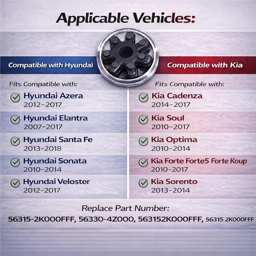 Vista 7 de Poweka Acoplador de dirección flexible de repuesto 56315-2K000FFF para compatible con Hyundai Kia Sonata Elantra Santa Fe Azera Veloster Soul Optima
