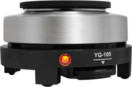 Vista 10 de Moka Pot - Cafetera de acero inoxidable, cafetera de café italiano, 6.8 fl oz/7 oz/4 tazas con estufa eléctrica (4 tazas)