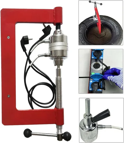 Vista 3 de Máquina de vulcanización de neumáticos ZXMOTO Kit de máquina de reparación automática de neumáticos puntuales 110V Equipment 150℃-180℃ Adjustable