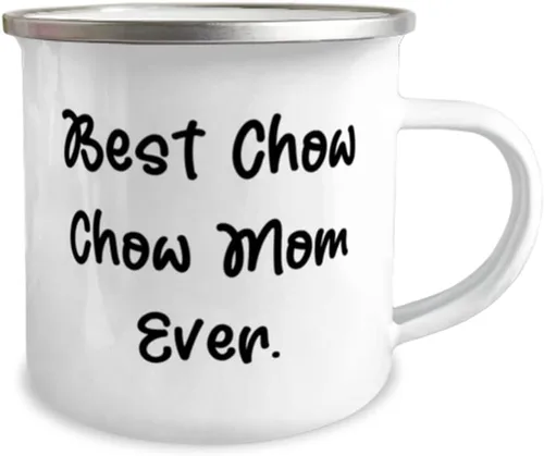 Vista 2 de Best Chow Chow Mom Ever. 12oz Camping Mug, Chow Chow Dog, Inappropriate For Chow Chow Dog